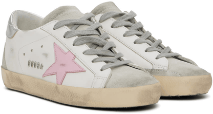 Men's SSENSE Exclusive White Super-Star Sneakers In White Ice Orchid Pink