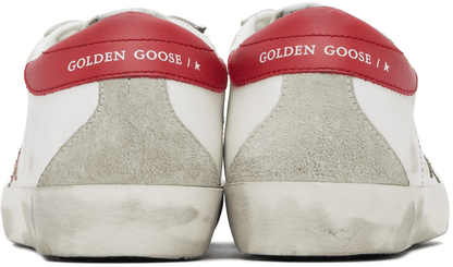Men's SSENSE Exclusive White Super-Star Sneakers In White Pink Red Ice