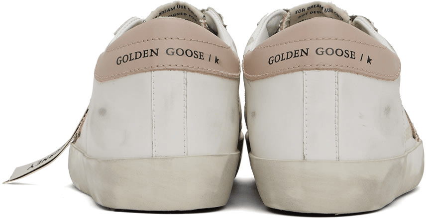 Men's SSENSE Exclusive White Super-Star Sneakers In Yellow Pink