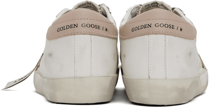 Men's SSENSE Exclusive White Super-Star Sneakers In Yellow Pink