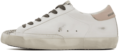 Men's SSENSE Exclusive White Super-Star Sneakers In Yellow Pink
