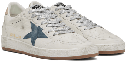 Men's SSENSE Exclusive White Super-Star Sneakers In White Smoke Blue