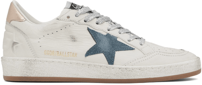 Men's SSENSE Exclusive White Super-Star Sneakers In White Smoke Blue