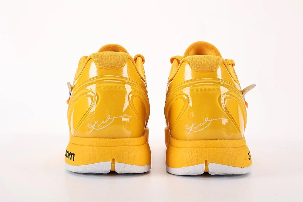 Men's Zoom Kobe 6 Custom Version University Gold Shoes