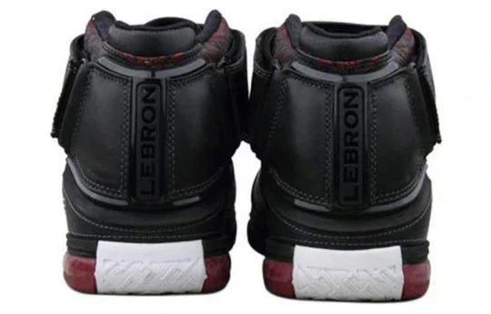 Men's Zoom LeBron 2 Black Crimson Shoes