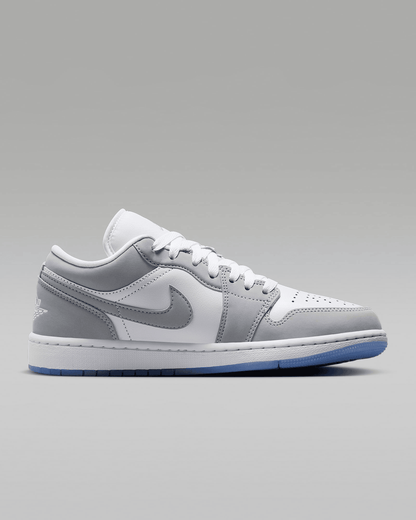 Men's Air Jordan 1 Low White Aluminum Shoes