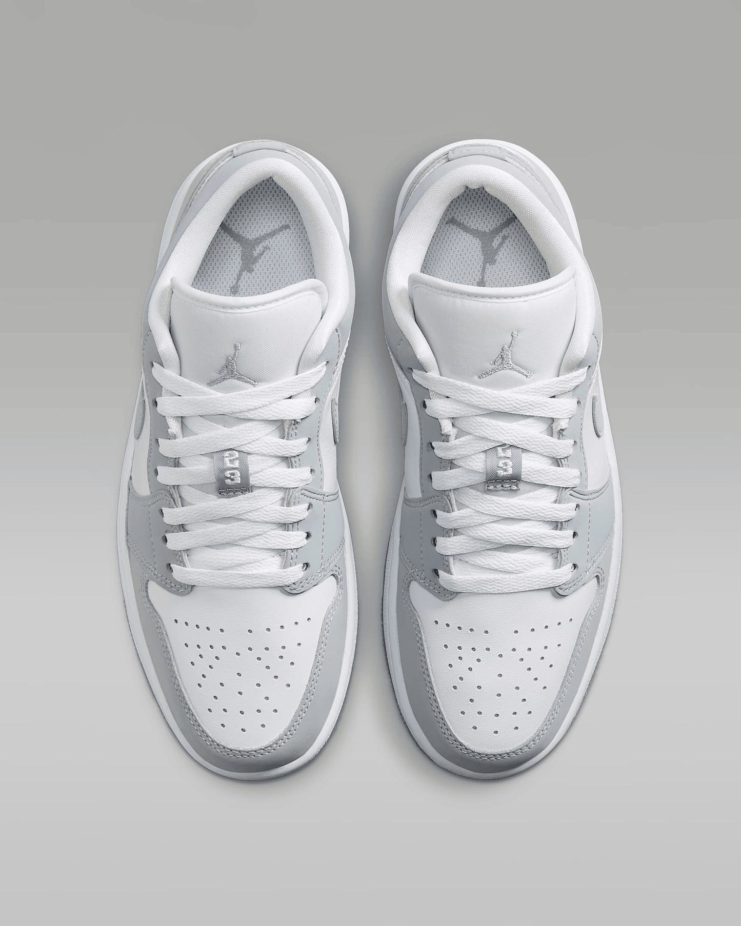 Men's Air Jordan 1 Low White Aluminum Shoes