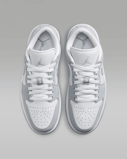 Men's Air Jordan 1 Low White Aluminum Shoes