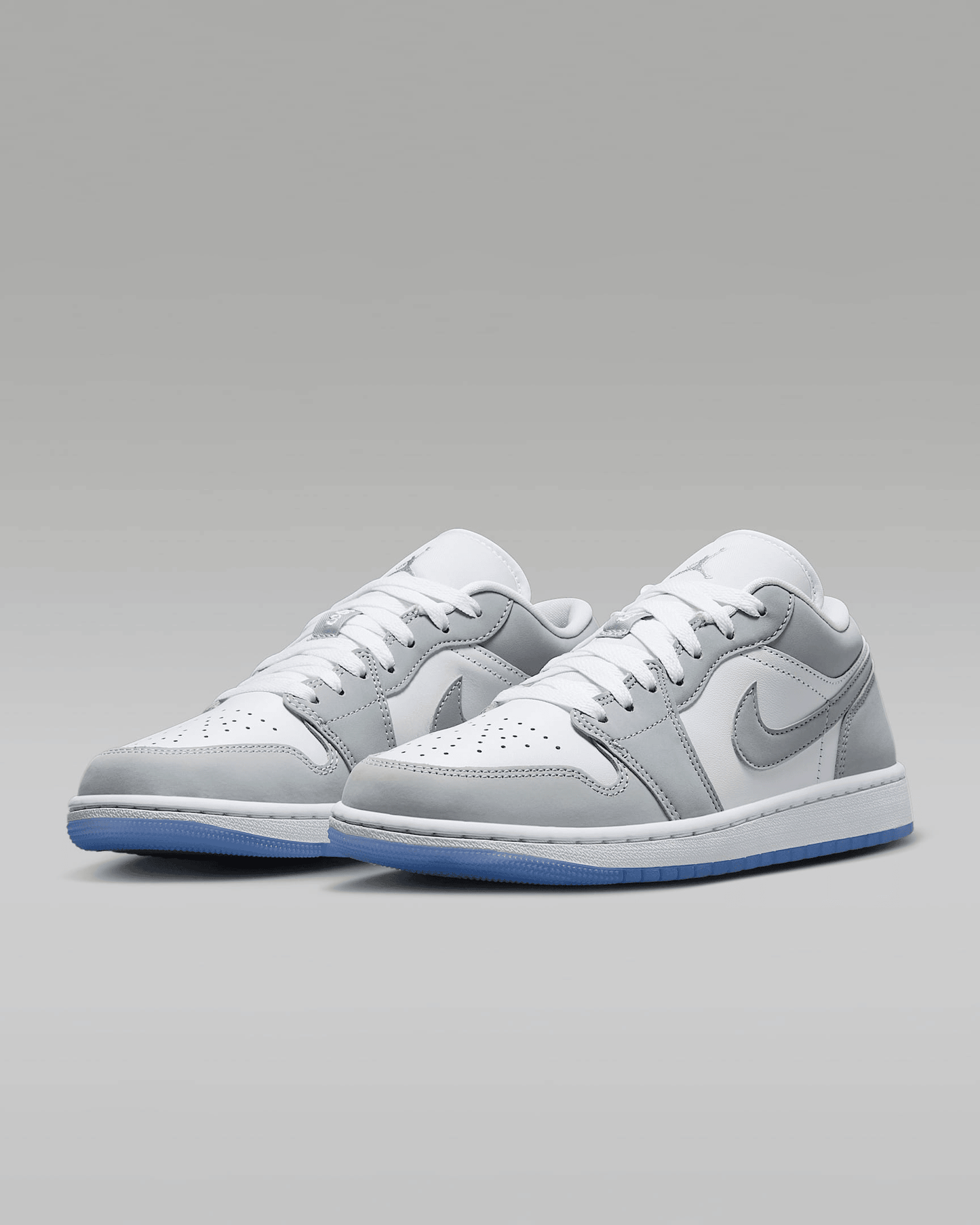 Men's Air Jordan 1 Low White Aluminum Shoes