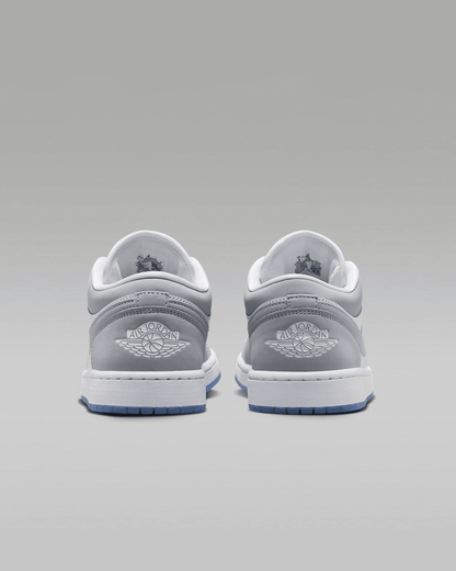 Men's Air Jordan 1 Low White Aluminum Shoes