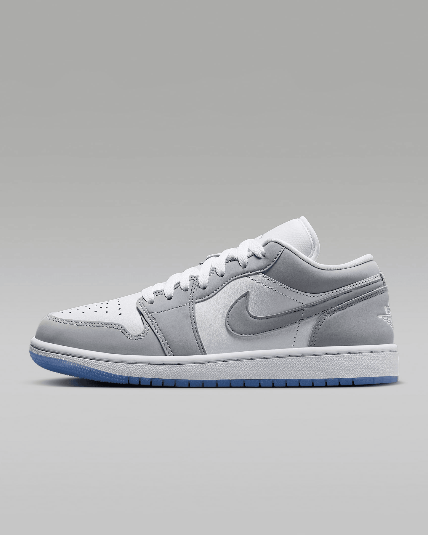 Men's Air Jordan 1 Low White Aluminum Shoes