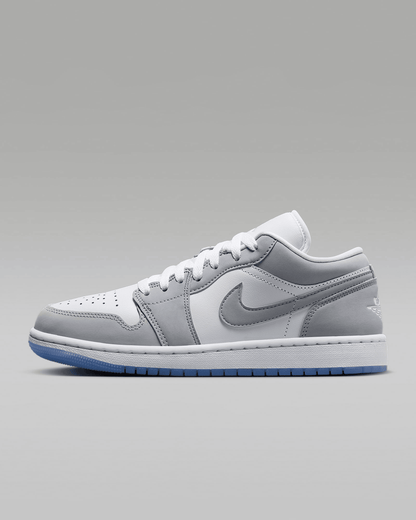 Men's Air Jordan 1 Low White Aluminum Shoes