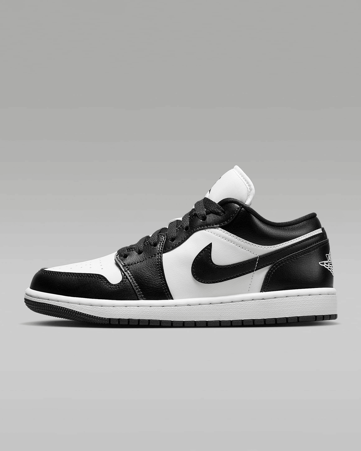 Men's Air Jordan 1 Low White Black Shoes