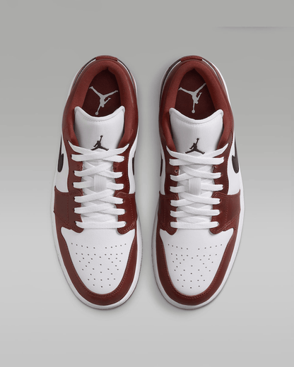 Men's Air Jordan 1 Low SE White Dark Pony Shoes