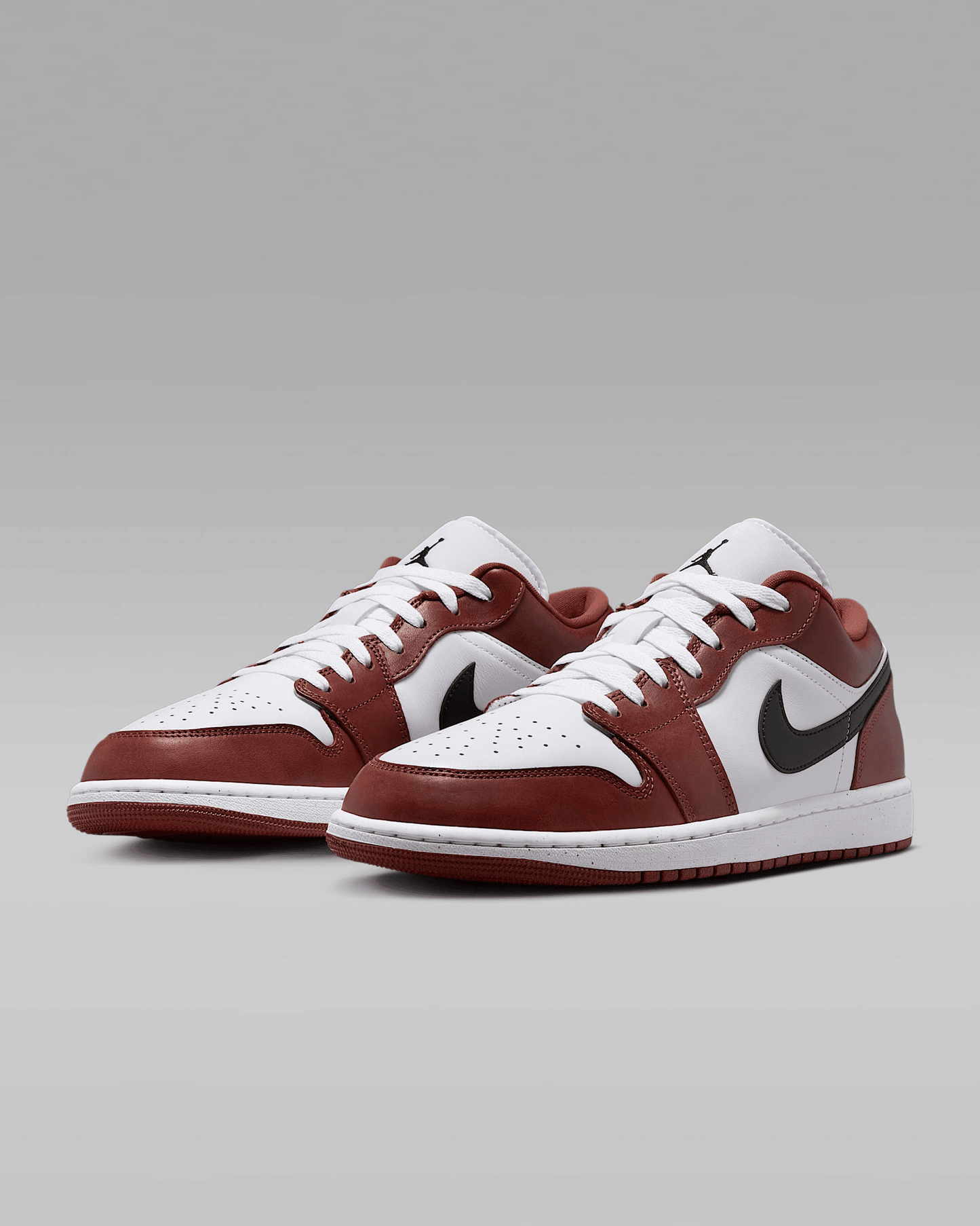 Men's Air Jordan 1 Low SE White Dark Pony Shoes