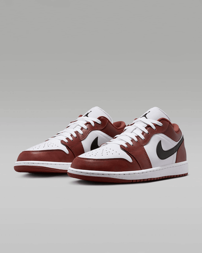 Men's Air Jordan 1 Low SE White Dark Pony Shoes