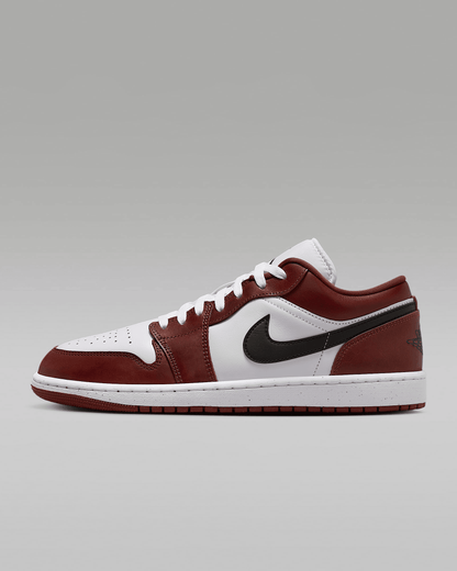 Men's Air Jordan 1 Low SE White Dark Pony Shoes