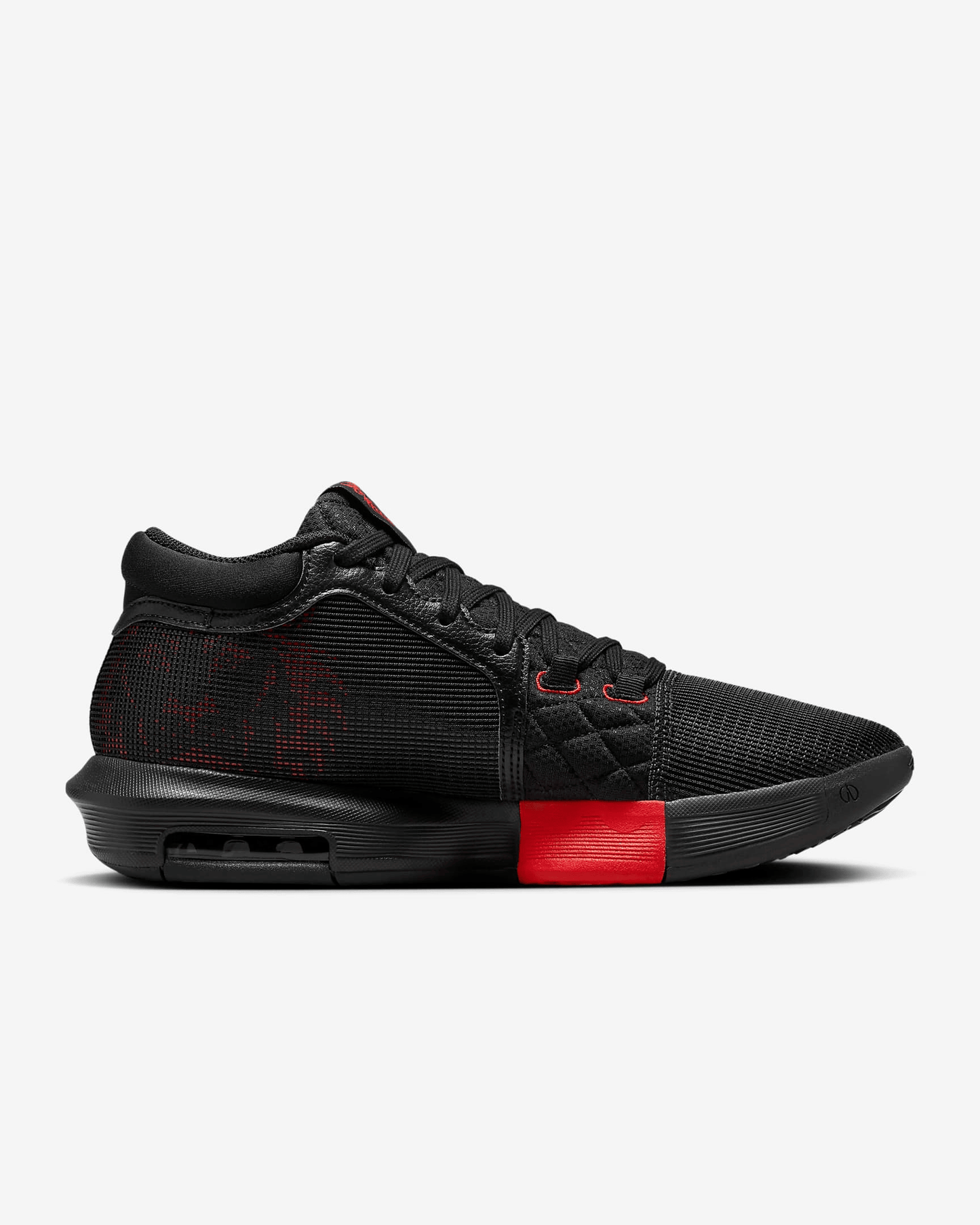 Men's Nike LeBron Witness 8 Black University Red Shoes