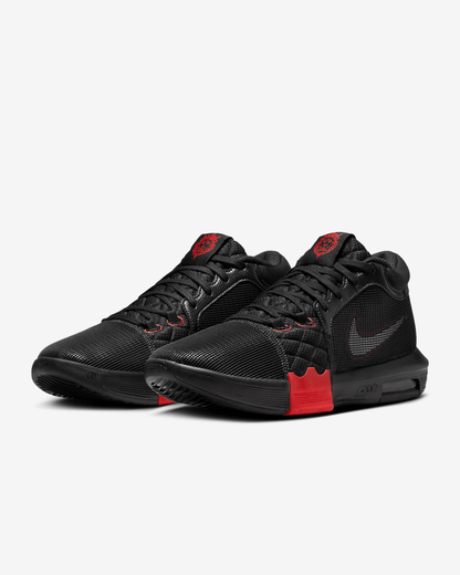 Men's Nike LeBron Witness 8 Black University Red Shoes