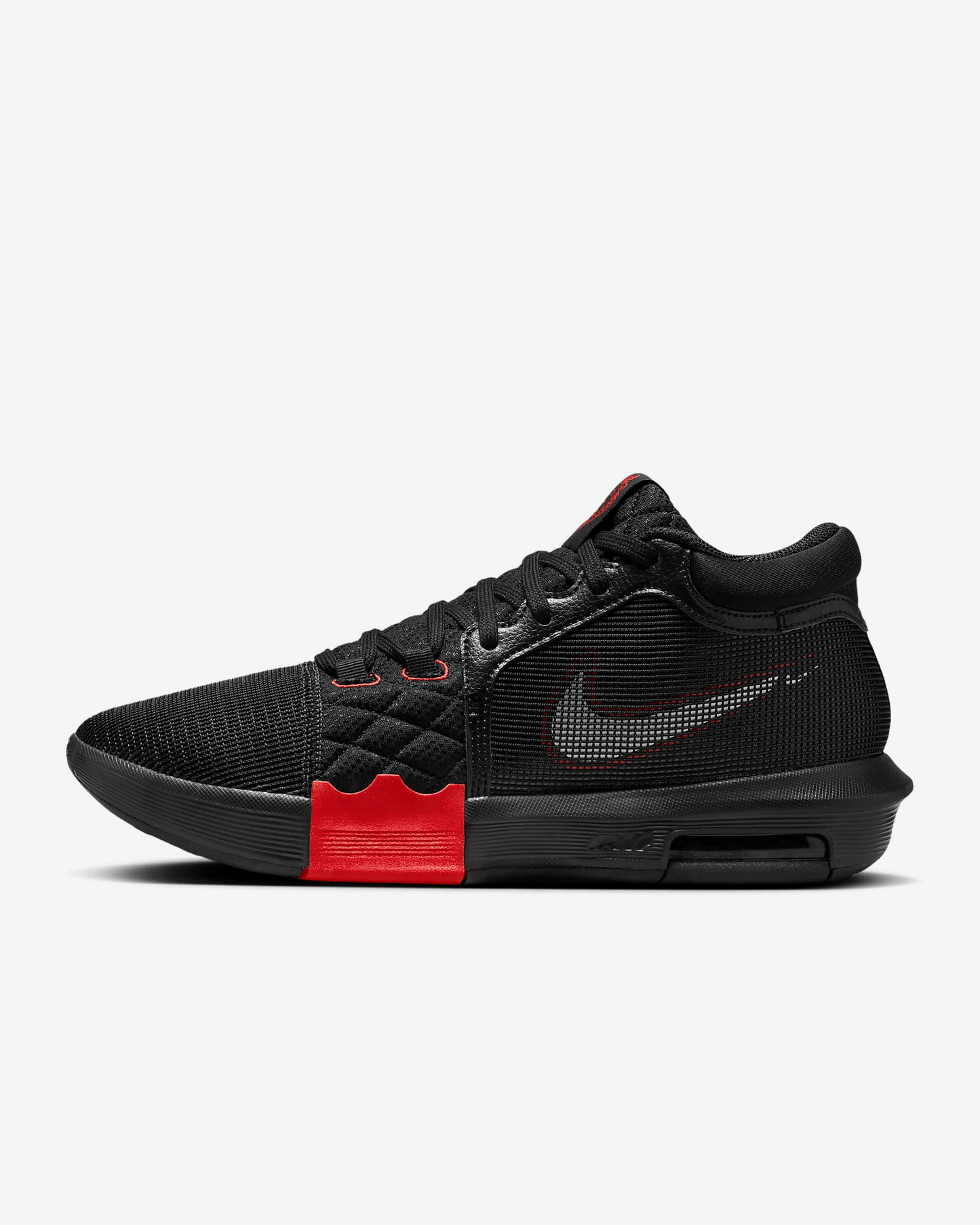 Men's Nike LeBron Witness 8 Black University Red Shoes