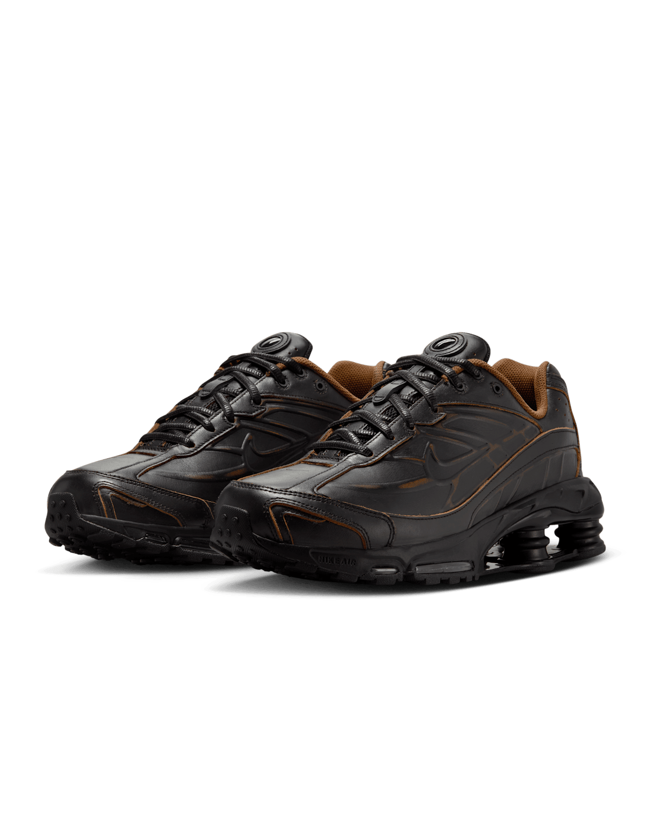 Men's Shox Ride 2 Black and Light British Tan Shoes