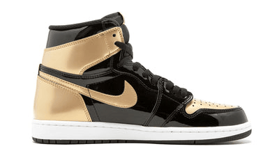 Men's Air Jordan 1 High Gold Toe Shoes