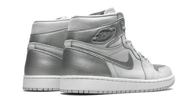 Men's Air Jordan 1 High Metallic Silver Shoes