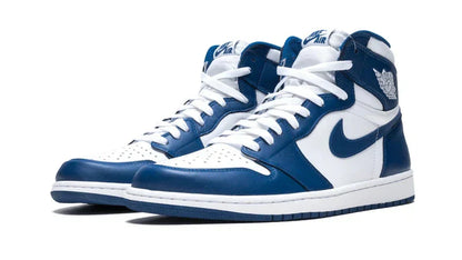 Men's Air Jordan 1 High Storm Blue Shoes