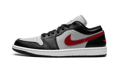 Men's Air Jordan 1 Low Black Grey Red Shoes