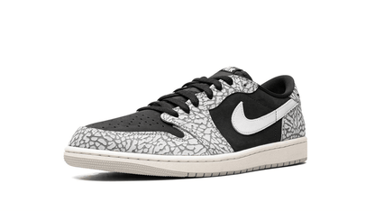 Men's Air Jordan 1 Low Black Elephant Shoes