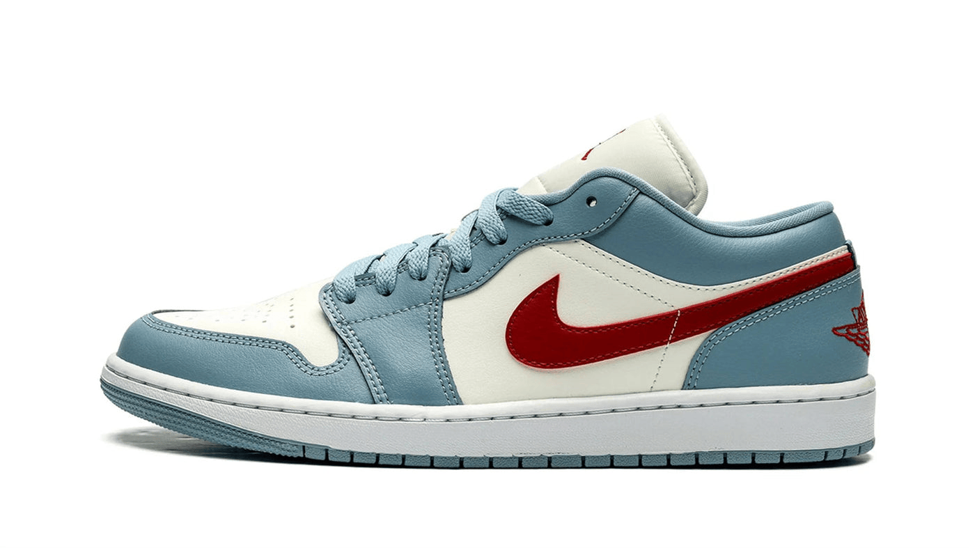 Men's Air Jordan 1 Low Blue Whisper Shoes