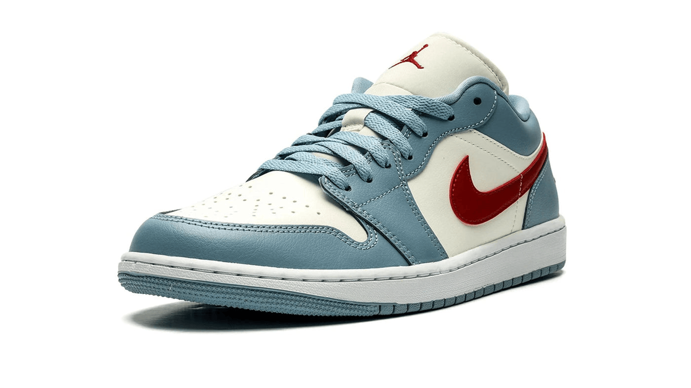 Men's Air Jordan 1 Low Blue Whisper Shoes
