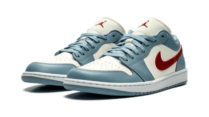 Men's Air Jordan 1 Low Blue Whisper Shoes