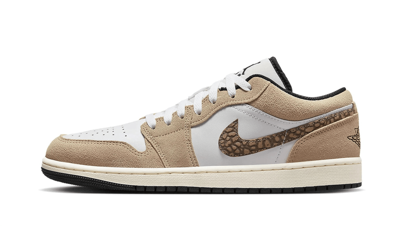Men's Air Jordan 1 Low Brown Elephant Shoes