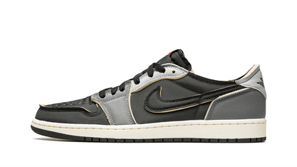 Men's Air Jordan 1 Low Dark Smoke Grey Shoes