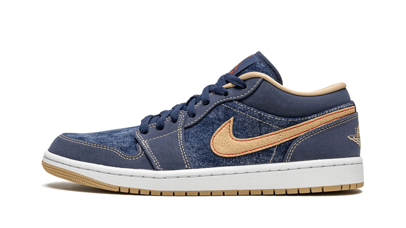 Men's Air Jordan 1 Low Denim Shoes