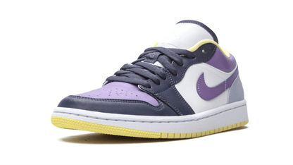 Men's Air Jordan 1 Low Mismatched Purple Shoes