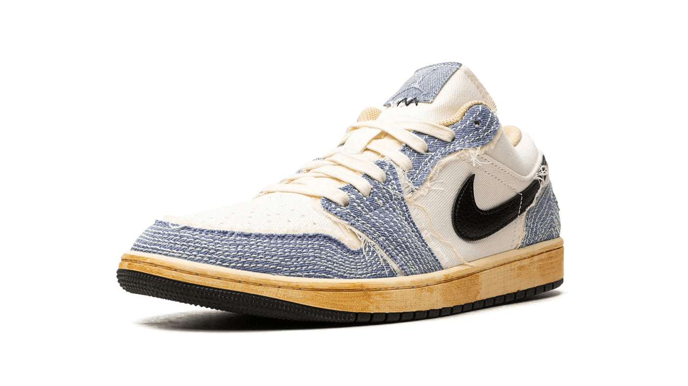 Men's Air Jordan 1 Low Sashiko Denim Shoes