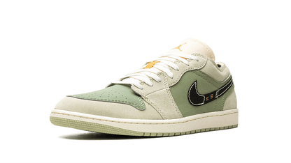Men's Air Jordan 1 Low SKY J LIGHT OLIVE Shoes