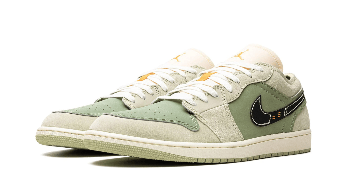 Men's Air Jordan 1 Low SKY J LIGHT OLIVE Shoes