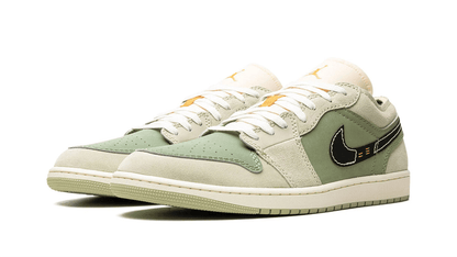 Men's Air Jordan 1 Low SKY J LIGHT OLIVE Shoes