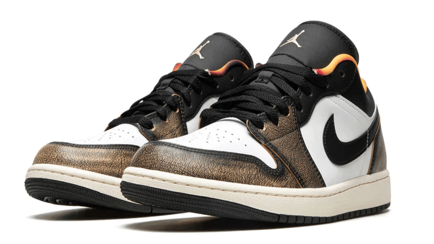 Men's Air Jordan 1 Low Wear Away Yellow Shoes