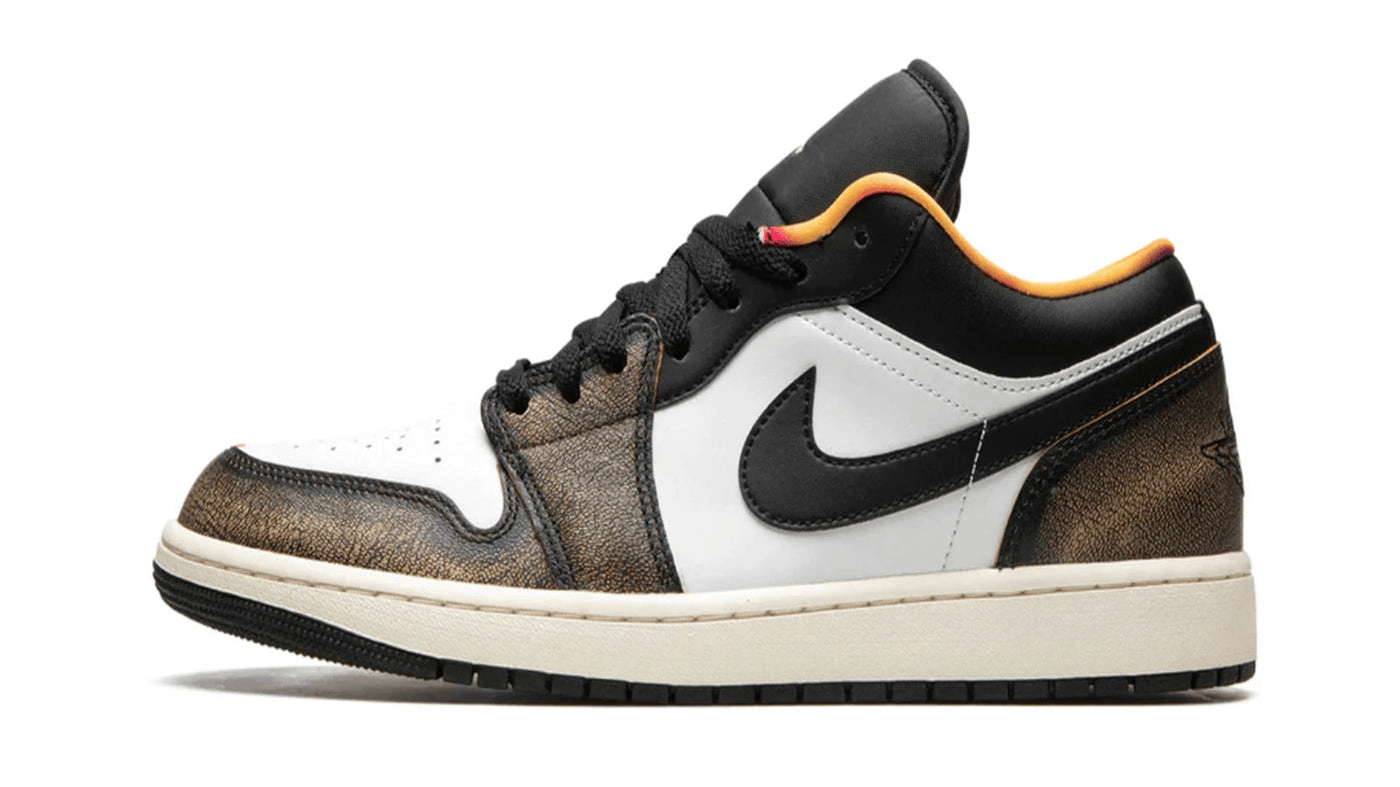 Men's Air Jordan 1 Low Wear Away Yellow Shoes