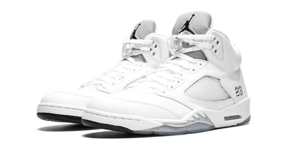 Men's Air Jordan 5 Metallic Silver Shoes