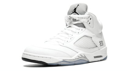 Men's Air Jordan 5 Metallic Silver Shoes
