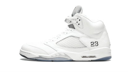 Men's Air Jordan 5 Metallic Silver Shoes