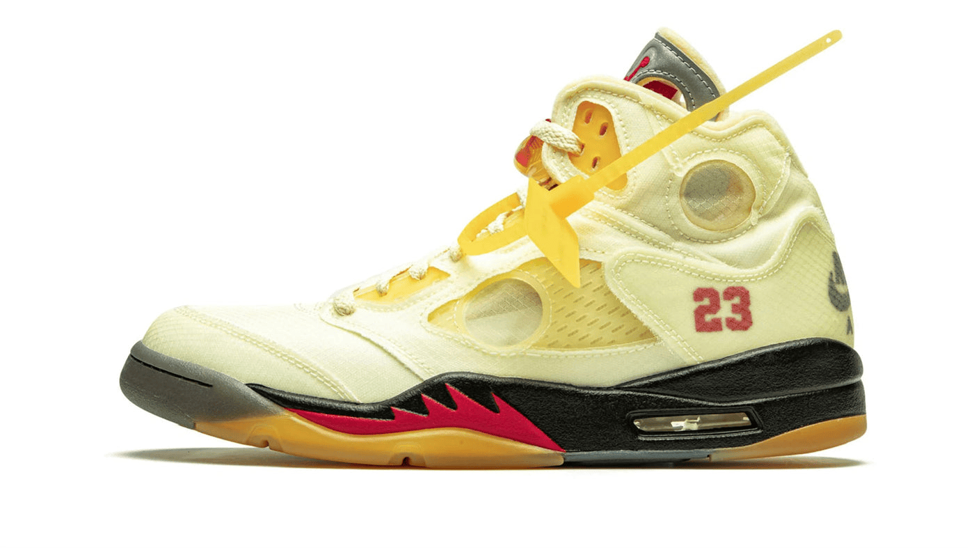 Men's Air Jordan 5 Off-White - Sail Shoes