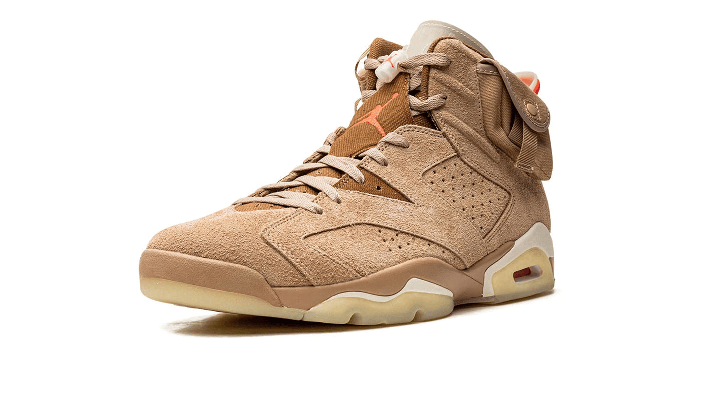 Men's Air Jordan 6 Travis Scott - British Khaki Shoes