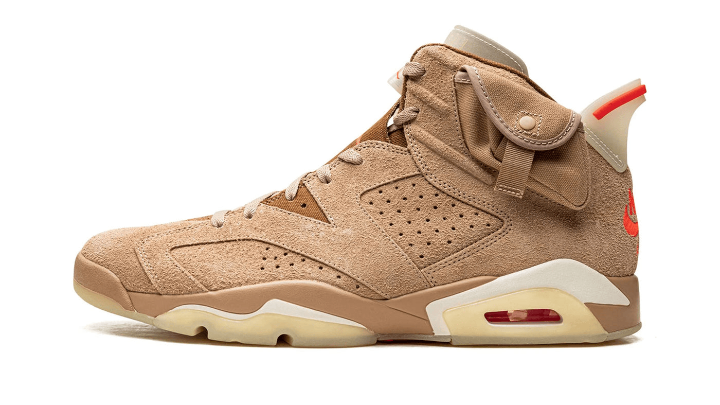 Men's Air Jordan 6 Travis Scott - British Khaki Shoes