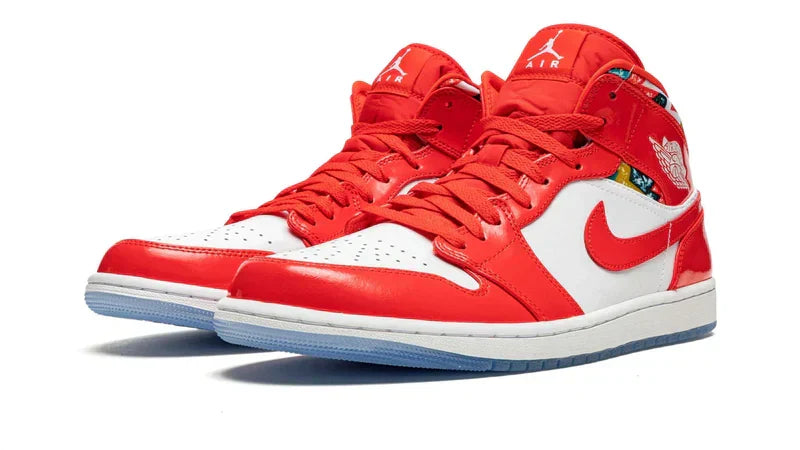 Men's Air Jordan 1 Mid Barcelona Sweater Shoes